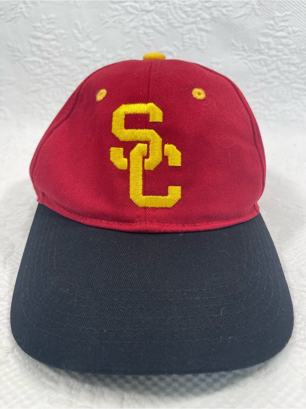 USC Trojans Red & Black Embroidered Logo Baseball Cap
